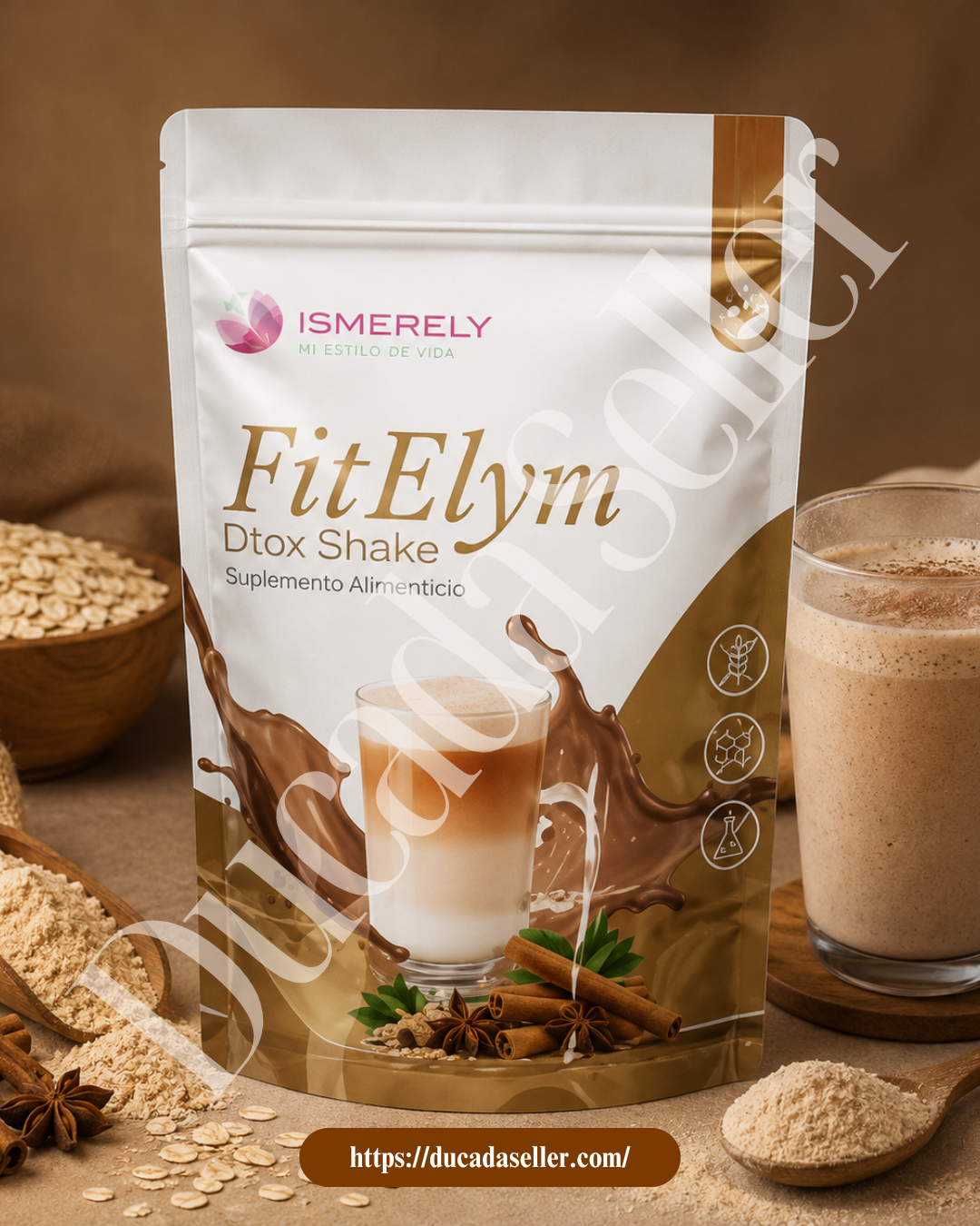Fit Elym Dtox Shake Capuchino Canela