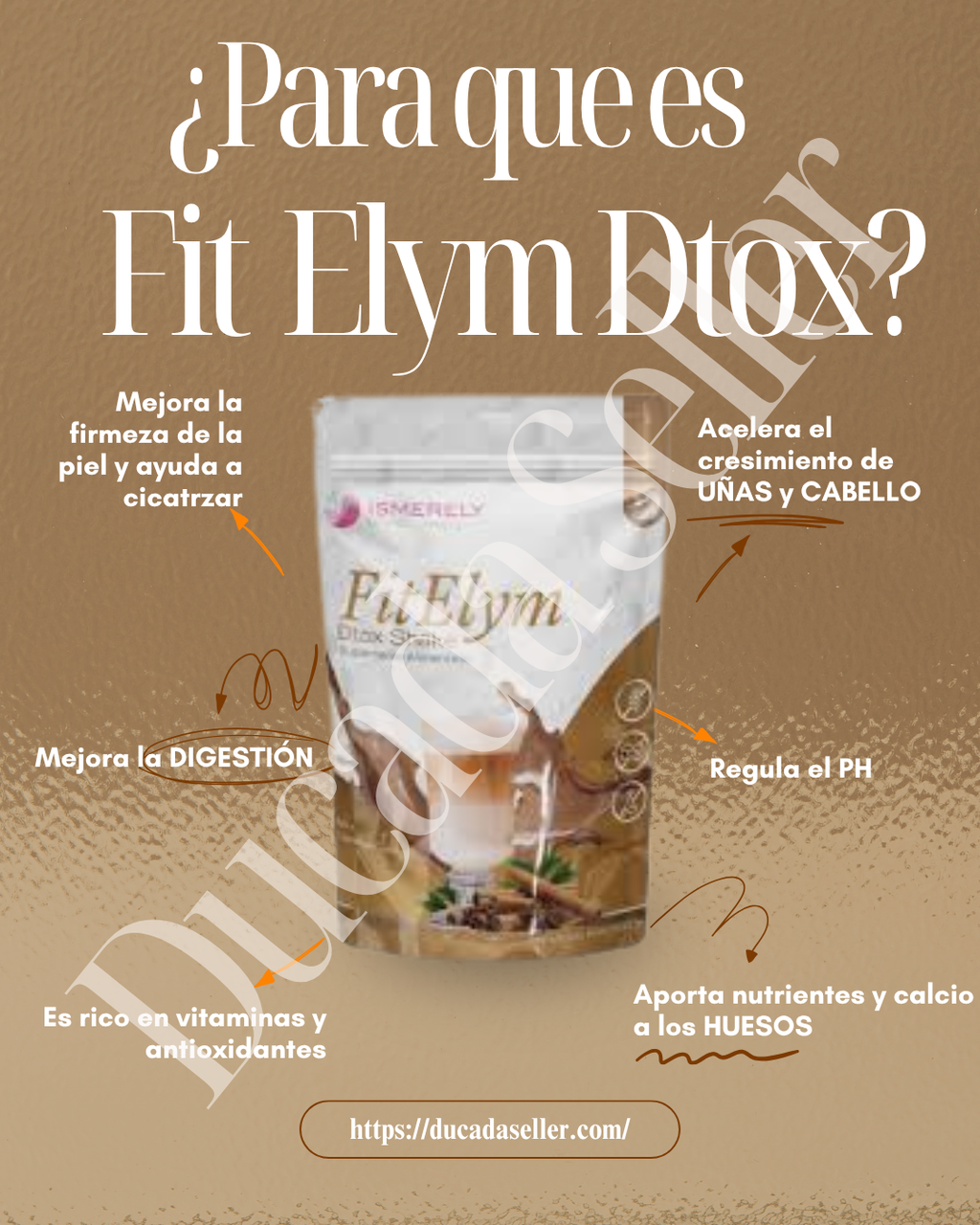 Fit Elym Dtox Shake Capuchino Canela